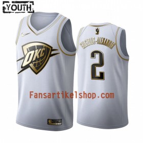 NBA Oklahoma City Thunder Trikot Shai Gilgeous-Alexander 2 Nike 2019-2020 Weiß Golden Edition Swingman - Kinder